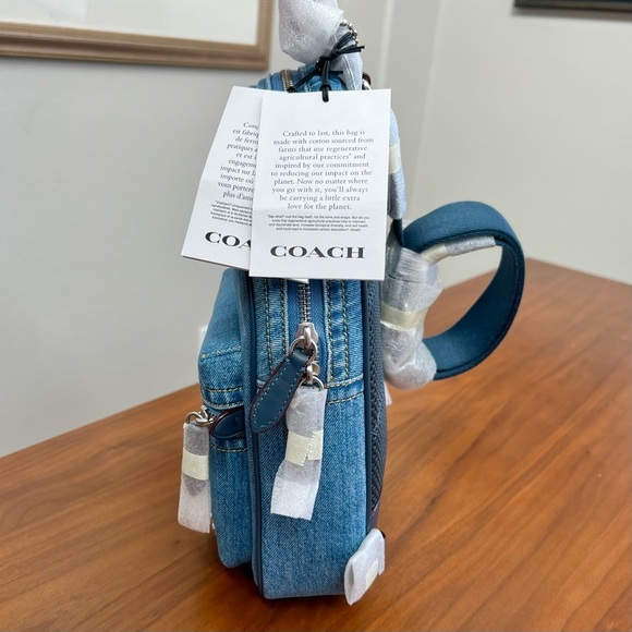 NWT $395 Coach Denim Charter Unisex Crossbody Sling Pack - Picture 13 of 13